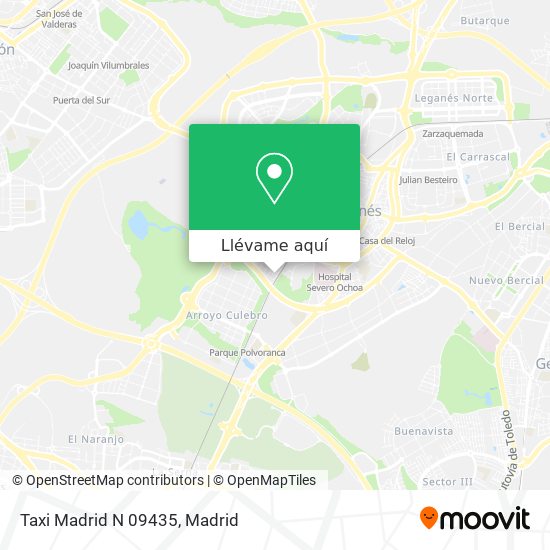 Mapa Taxi Madrid N 09435