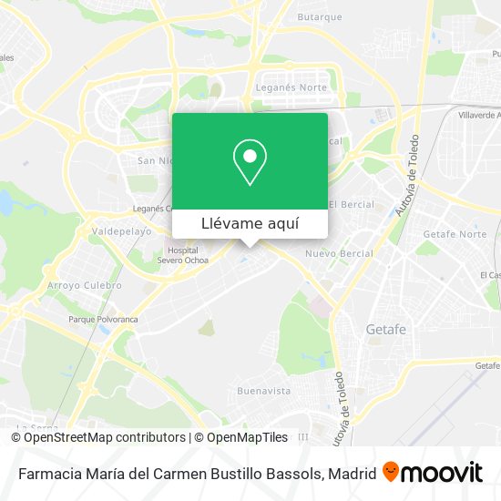 Mapa Farmacia María del Carmen Bustillo Bassols