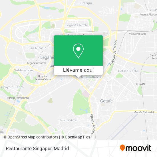 Mapa Restaurante Singapur