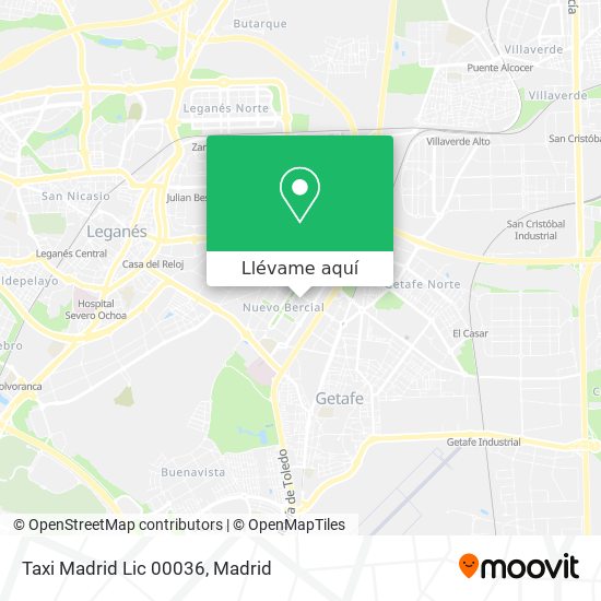 Mapa Taxi Madrid Lic 00036