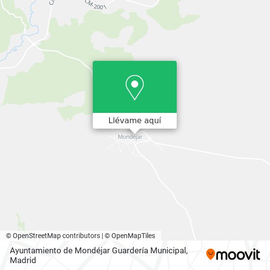 Mapa Ayuntamiento de Mondéjar Guardería Municipal