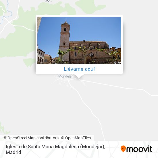 Mapa Iglesia de Santa María Magdalena (Mondéjar)