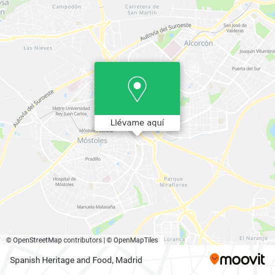 Mapa Spanish Heritage and Food