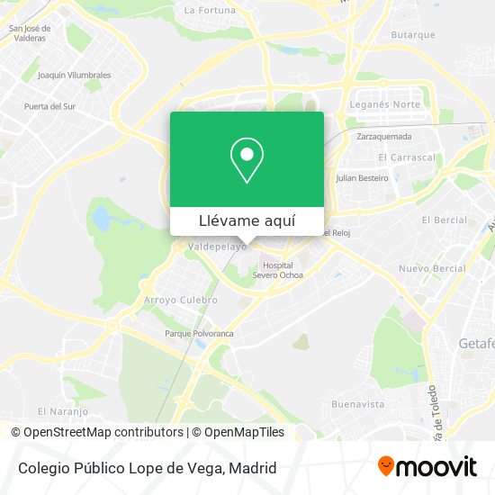 Mapa Colegio Público Lope de Vega