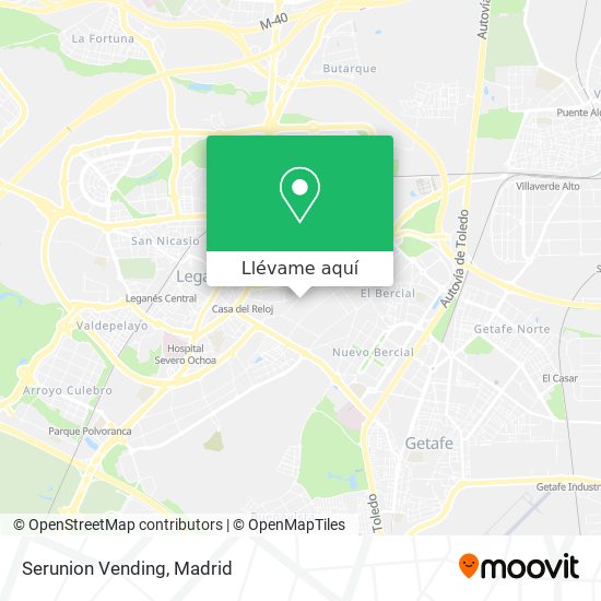 Mapa Serunion Vending