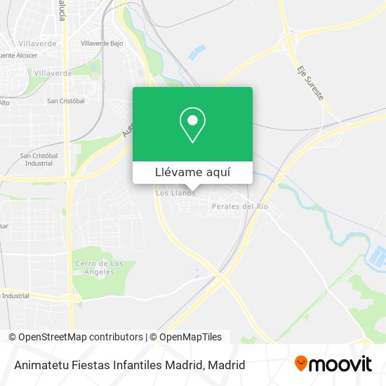 Mapa Animatetu Fiestas Infantiles Madrid