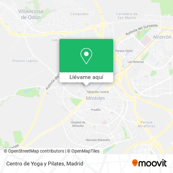 Mapa Centro de Yoga y Pilates