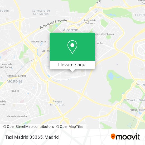 Mapa Taxi Madrid 03365