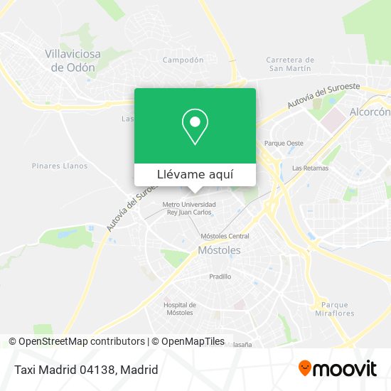 Mapa Taxi Madrid 04138
