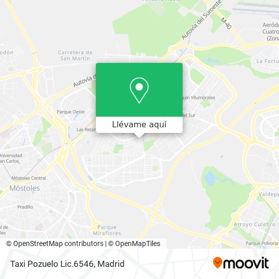 Mapa Taxi Pozuelo Lic.6546