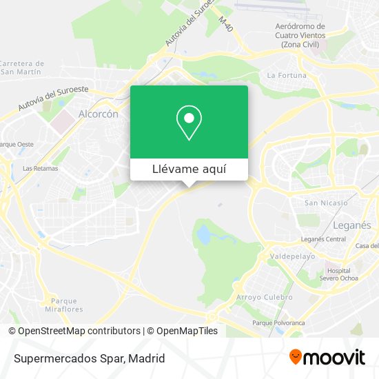 Mapa Supermercados Spar