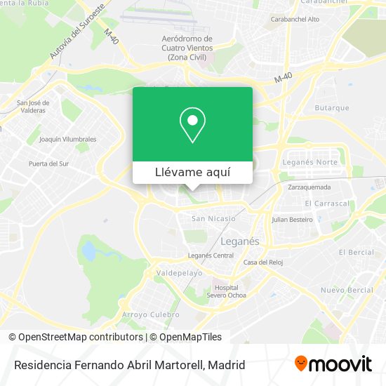 Mapa Residencia Fernando Abril Martorell