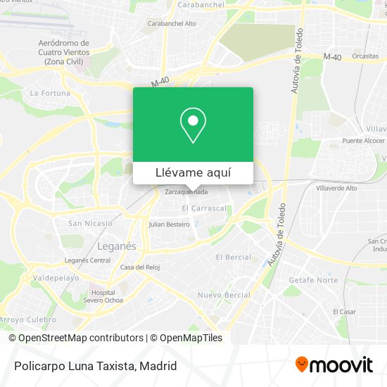Mapa Policarpo Luna Taxista