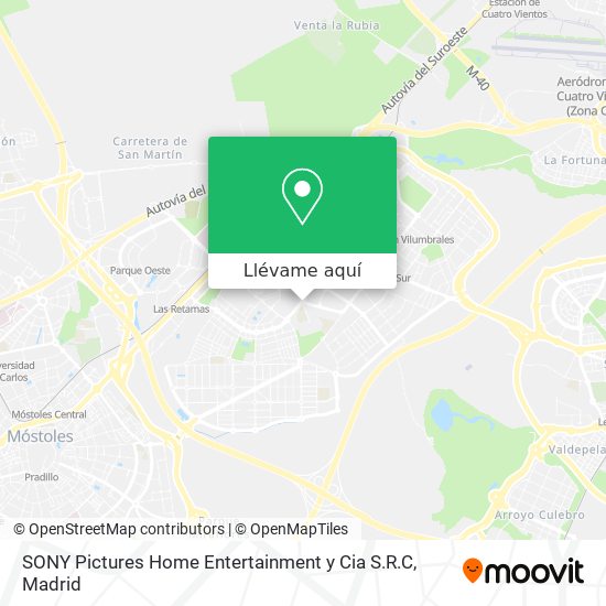 Mapa SONY Pictures Home Entertainment y Cia S.R.C