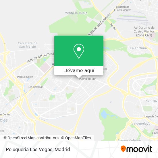 Mapa Peluqueria Las Vegas