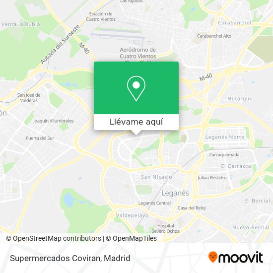 Mapa Supermercados Coviran