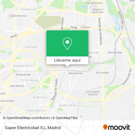 Mapa Gaper Electricidad S.L