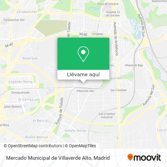 Mapa Mercado Municipal de Villaverde Alto
