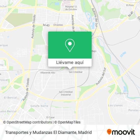 Mapa Transportes y Mudanzas El Diamante