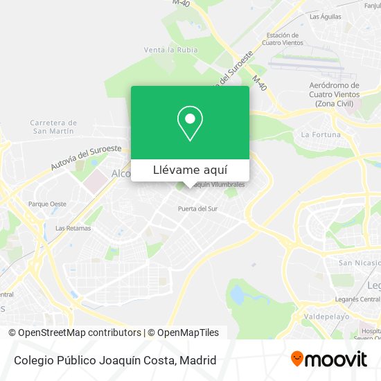 Mapa Colegio Público Joaquín Costa