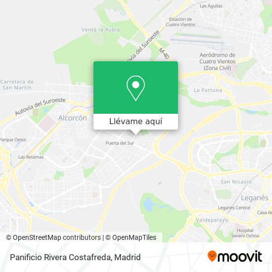 Mapa Panificio Rivera Costafreda