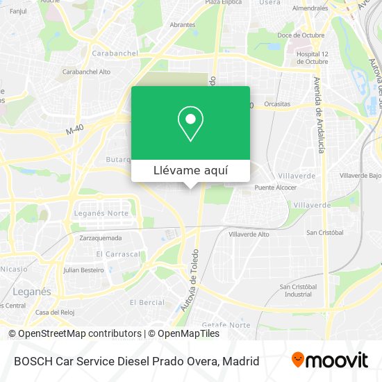 Mapa BOSCH Car Service Diesel Prado Overa