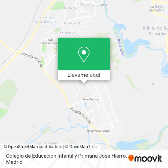 Mapa Colegio de Educacion Infantil y Primaria Jose Hierro