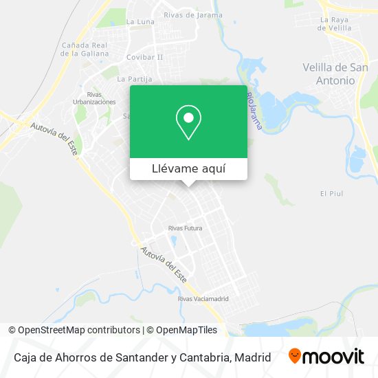 Mapa Caja de Ahorros de Santander y Cantabria