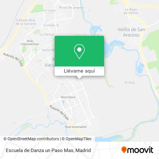 Mapa Escuela de Danza un Paso Mas