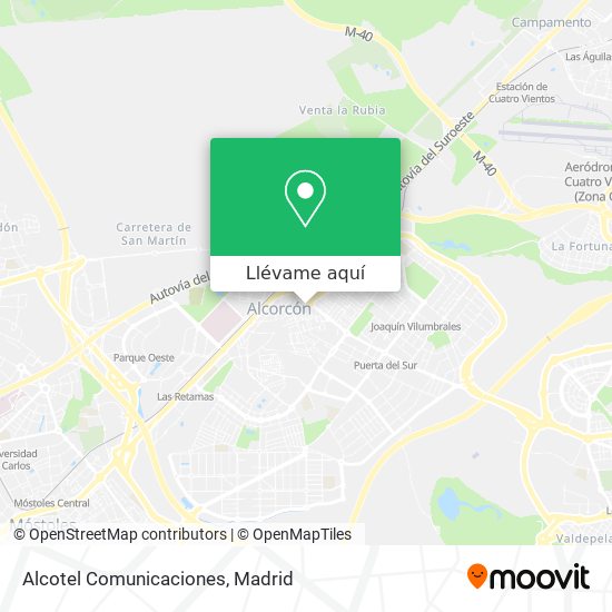 Mapa Alcotel Comunicaciones