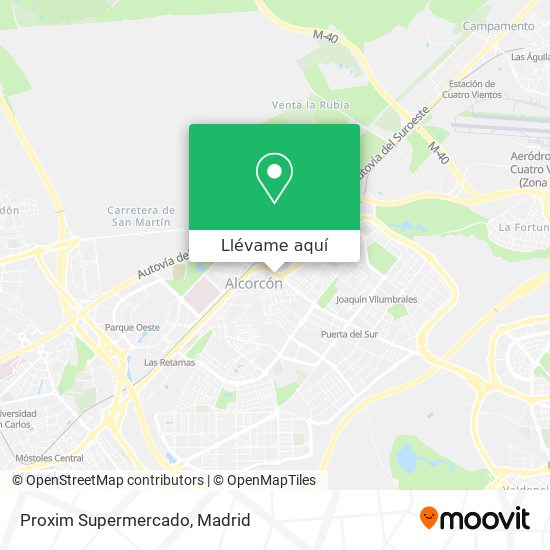 Mapa Proxim Supermercado