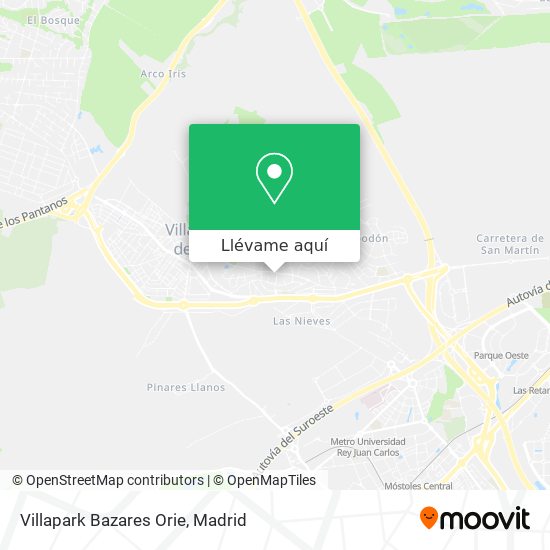 Mapa Villapark Bazares Orie