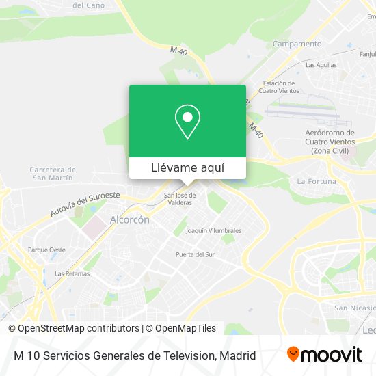 Mapa M 10 Servicios Generales de Television