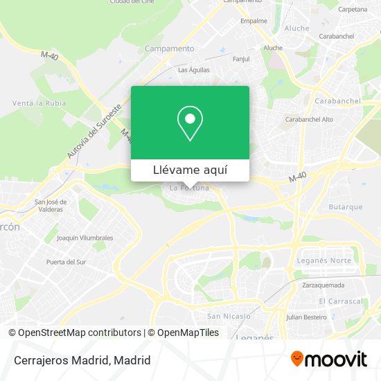 Mapa Cerrajeros Madrid