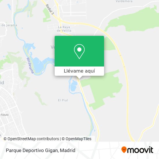 Mapa Parque Deportivo Gigan