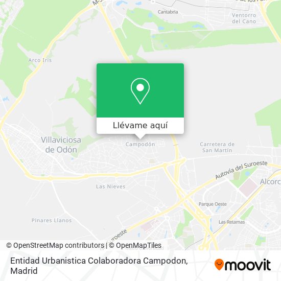 Mapa Entidad Urbanistica Colaboradora Campodon