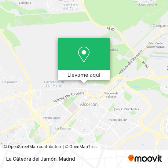 Mapa La Cátedra del Jamón