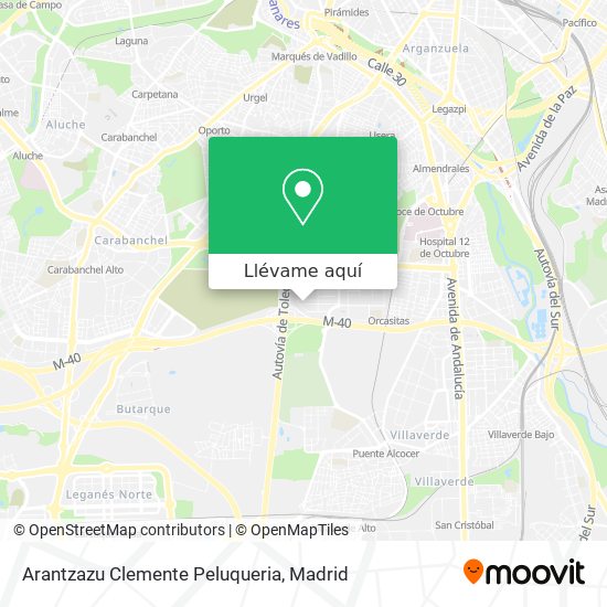 Mapa Arantzazu Clemente Peluqueria