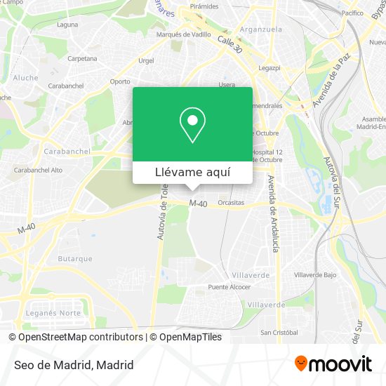 Mapa Seo de Madrid