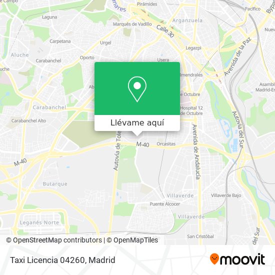 Mapa Taxi Licencia 04260