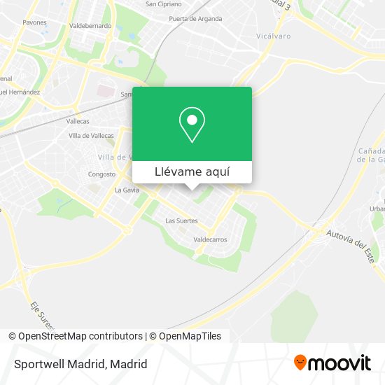 Mapa Sportwell Madrid