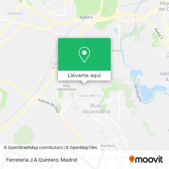 Mapa Ferreteria J.A.Quintero