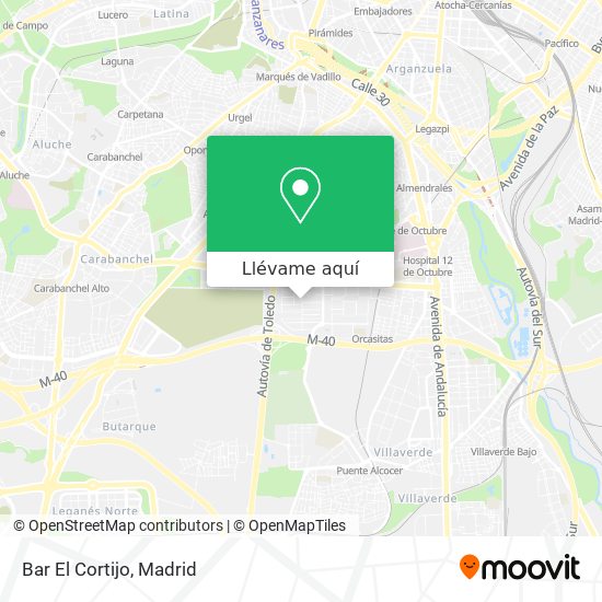 Mapa Bar El Cortijo