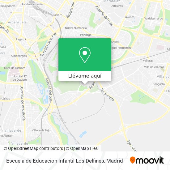Mapa Escuela de Educacion Infantil Los Delfines