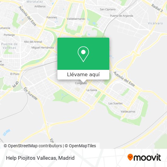 Mapa Help Piojitos Vallecas