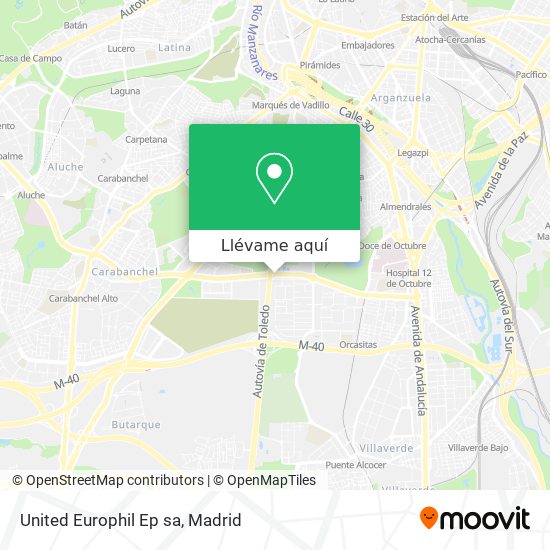 Mapa United Europhil Ep sa