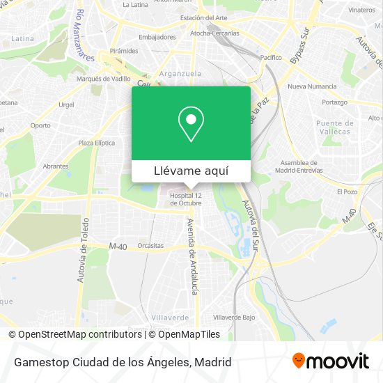 Mapa Gamestop Ciudad de los Ángeles