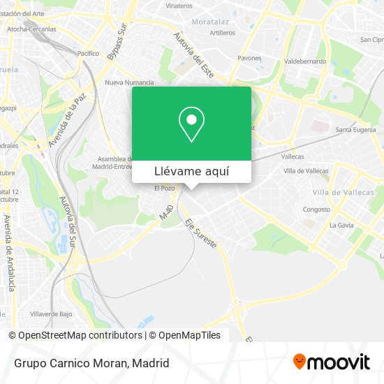 Mapa Grupo Carnico Moran