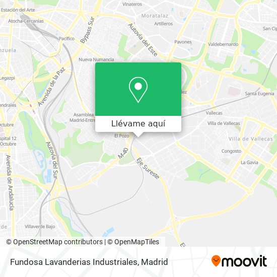 Mapa Fundosa Lavanderias Industriales