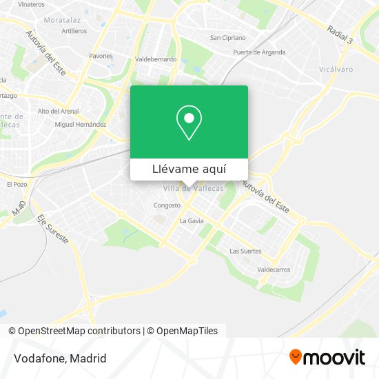 Mapa Vodafone